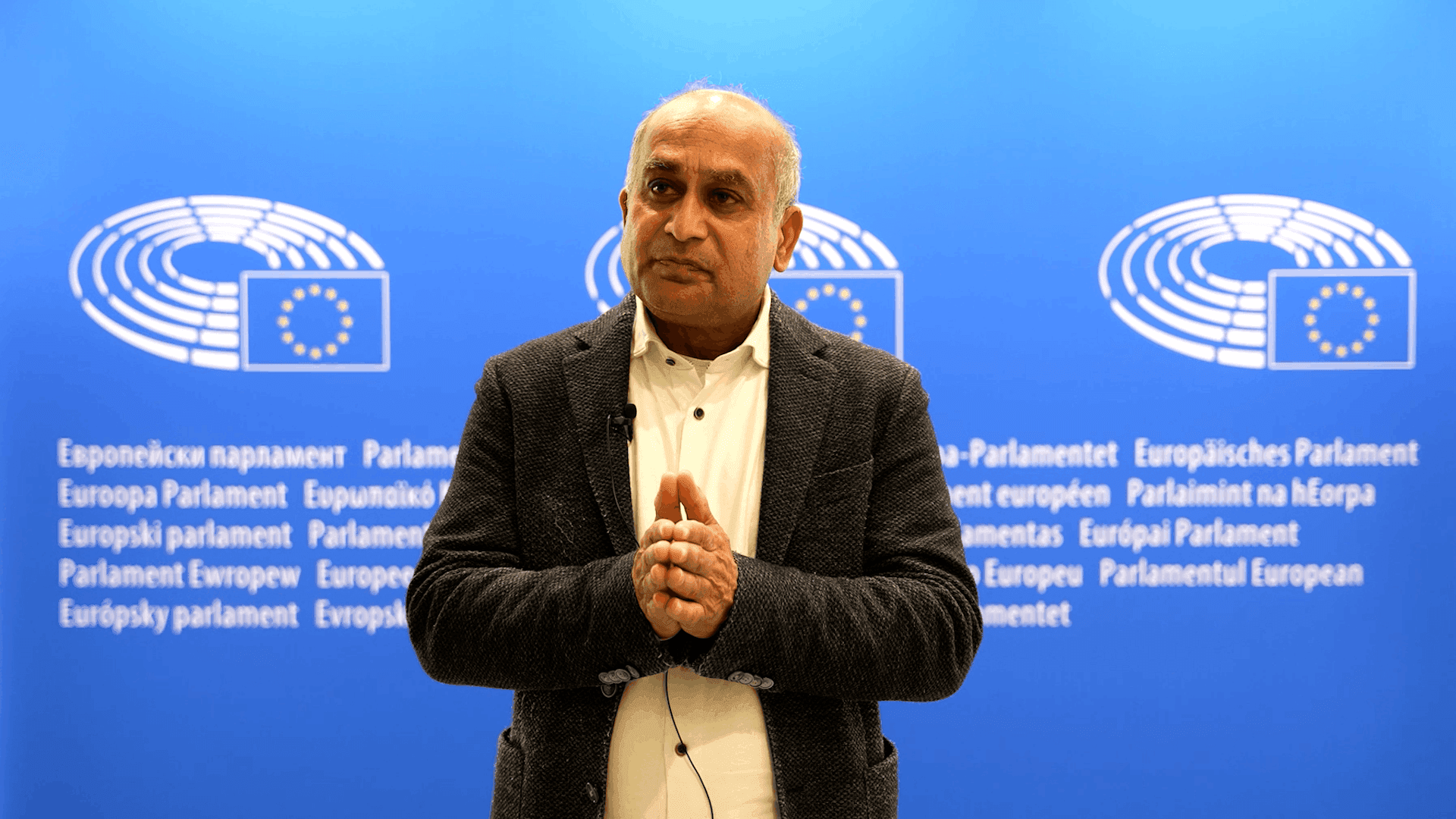 GHRD representative speaking at the European Parliament